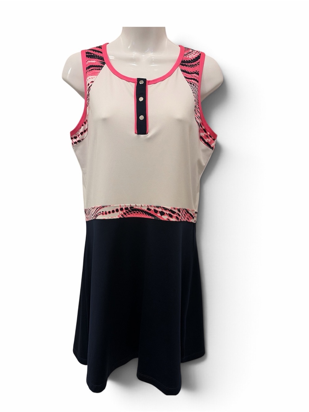 Tail Colorblock Navy Pink White Golf Tennis Tank Dress M